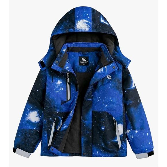 Simplee kids Boy Winter Coat Waterproof Ski Jacket Fleece Hooded Snow Warm - Picture 1 of 8